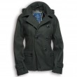Ladies Pea Coat SCHWARZ