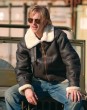 B3 Lederjacke echtes Lammfell und Metallrei�verschluss