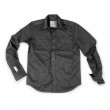 Plain Summer Hemd langarm SCHWARZ