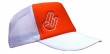 Trucker Cap WEI�/ORANGE mit Stick - Shocker Hand Wei�