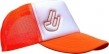 Trucker Cap ORANGE/WEI� mit Stick - Shocker Hand Orange