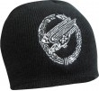 Beanie schwarz bestickt  St�rzender Adler  silber