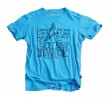 Clear Print T-Shirt grey turquoise 