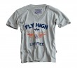 Fly High V-Neck T-Shirt grey heather